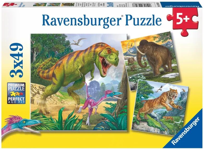 Ravensburger Verlag Puzzle HERRSCHER DER URZEIT 3x49-teilig