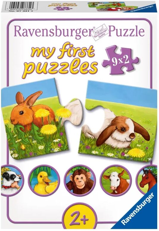 Ravensburger Verlag Puzzle Liebenswerte Tiere 9x2-teilig