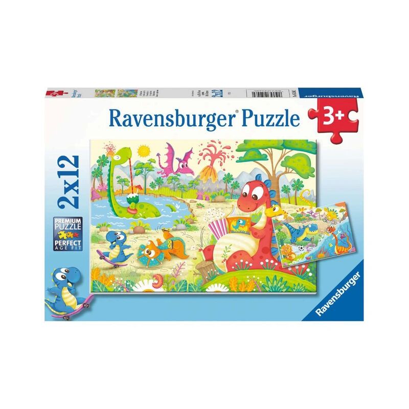 Ravensburger Verlag Puzzle LIEBLINGSDINOS 2x12-teilig