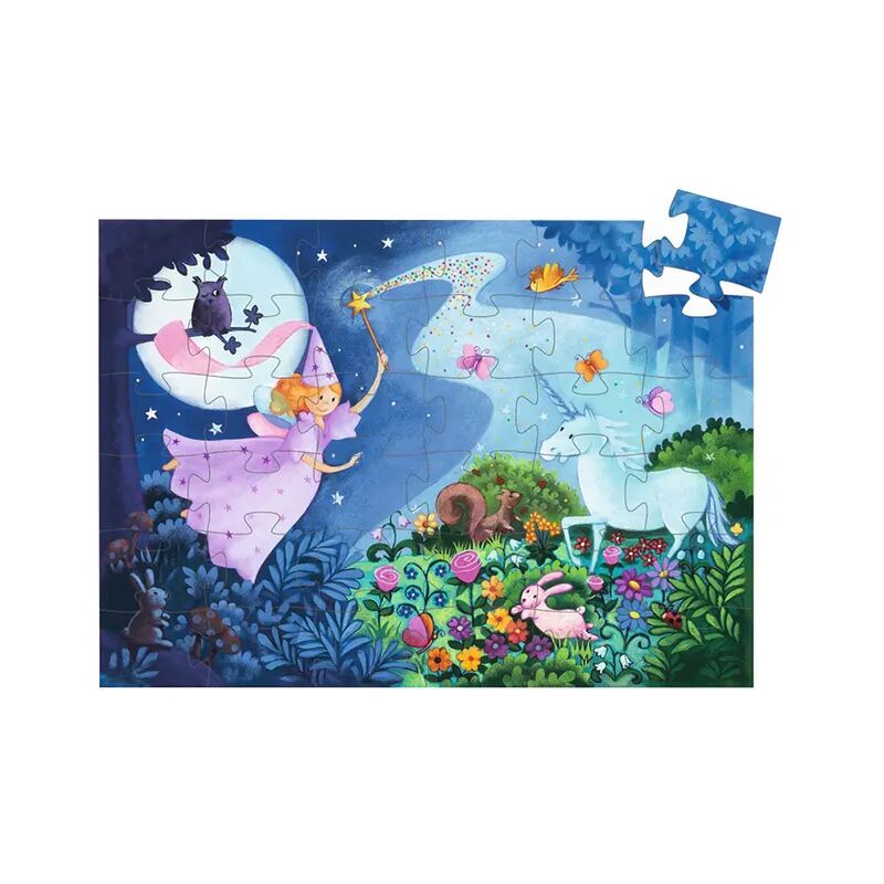 Djeco Puzzle THE FAIRY AND THE UNICORN 36-teilig in bunt