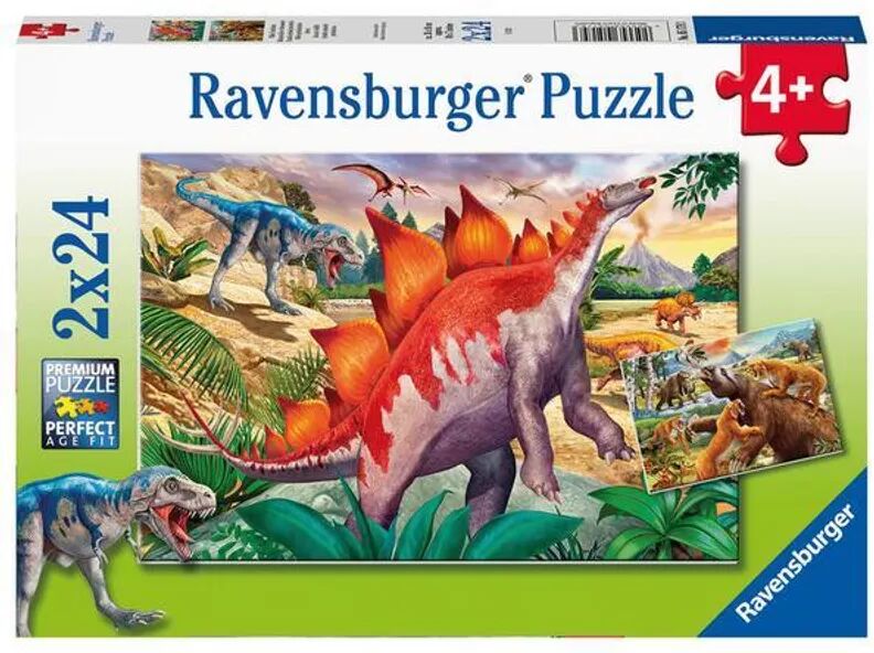 Ravensburger Verlag Ravensburger Kinderpuzzle - 05179 Wilde Urzeittiere - Puzzle für Kinder ab 4 Jah