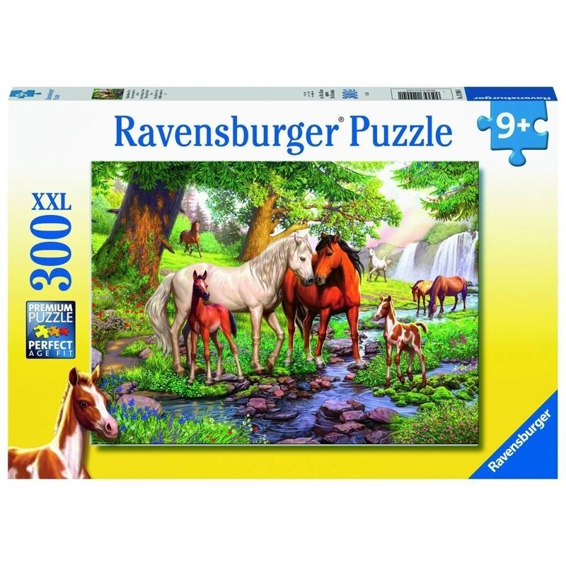 Ravensburger Verlag Ravensburger Kinderpuzzle - 12904 Wildpferde am Fluss - Pferde-Puzzle für Kinder