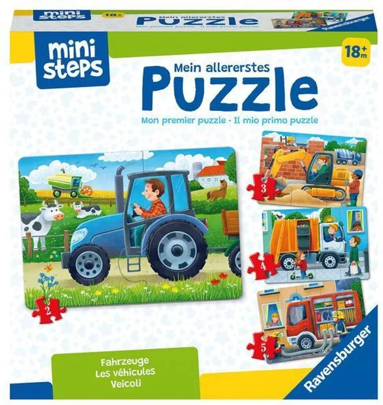 Ravensburger Verlag Ravensburger ministeps 4194 Mein allererstes Puzzle: Fahrzeuge - 4 erste Puzzles