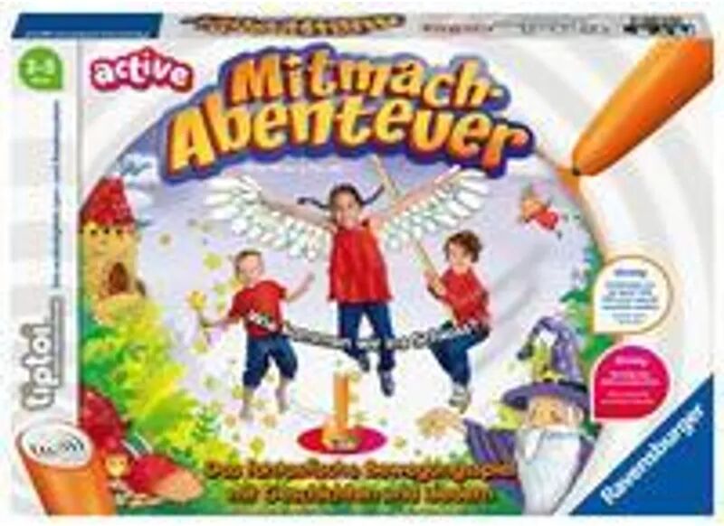 Ravensburger Verlag Ravensburger tiptoi ACTIVE Spiel 00076, Mitmach-Abenteuer, Bewegungsspiel ab 3 J