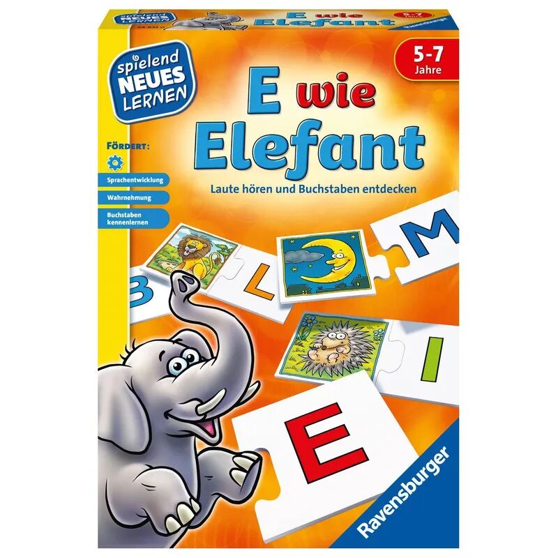 Ravensburger Verlag Spielend Erstes Lernen – E wie Elefant