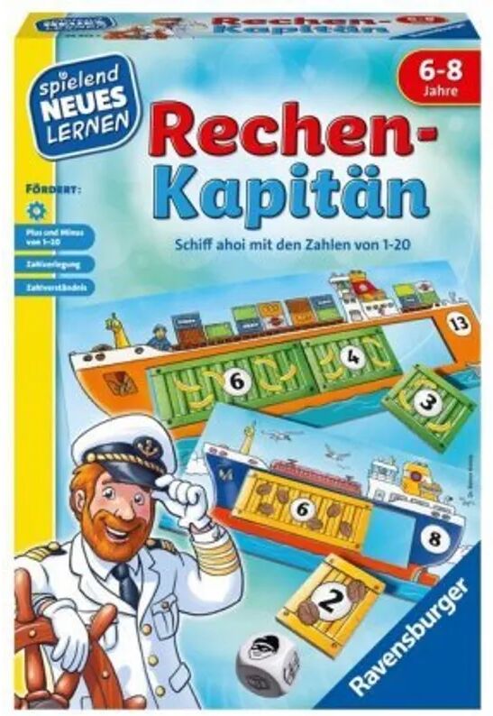 Ravensburger Verlag Spielend Erstes Lernen – Rechen-Kapitän