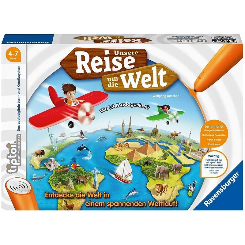 Ravensburger Verlag tiptoi®: Ravensburger tiptoi Spiel 00070 Unsere Reise um die Welt - Lernspiel ab