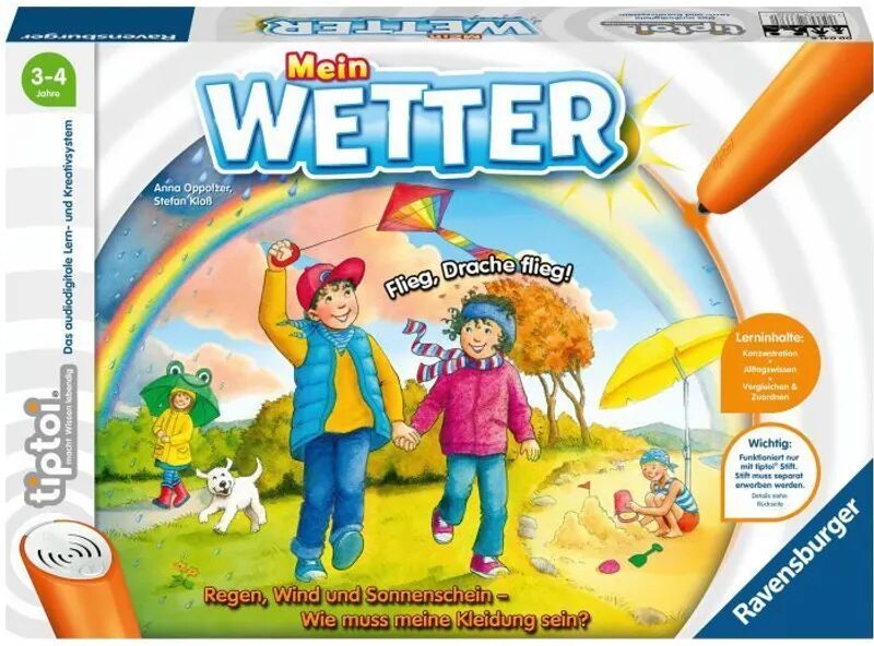 Ravensburger Verlag tiptoi®: Ravensburger tiptoi Spiel 00074 Mein Wetter - Lernspiel von Ravensburge