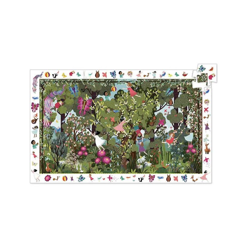 Djeco Wimmelpuzzle GARTEN 100-teilig