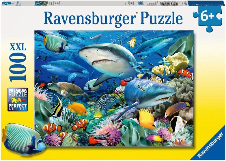 Ravensburger Verlag XXL-Puzzle Riff der Haie 100-teilig