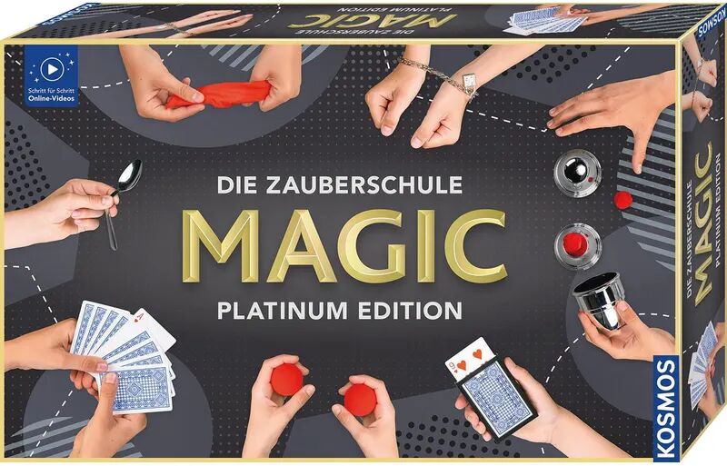 KOSMOS Zauberkasten DIE ZAUBERSCHULE MAGIC - PLATINUM EDITION