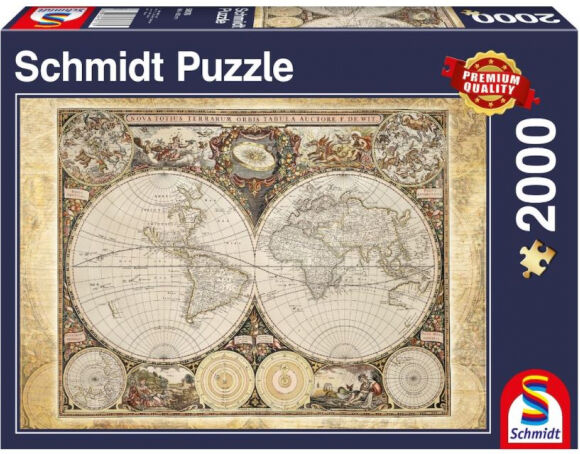 Schmidt Spiele - Puzzle Historische Weltkarte