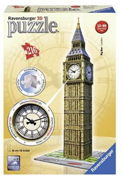 Ravensburger - 3D Puzzle Big Ben mit Uhr