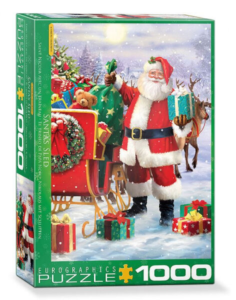 Divers Eurographics - Santa with Sled - Puzzle [1000 Teile]