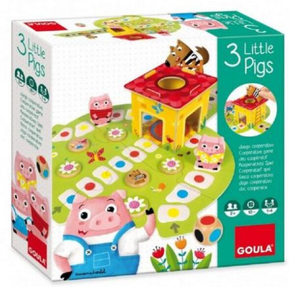 Jumbo - GOULA 3 kleine Schweinchen - Brettspiel