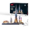 CubicFun - Puzzle 3D Dubai s LED světlem - 182 dílků