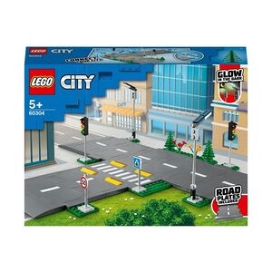Lego Straßenkreuzung mit Ampeln