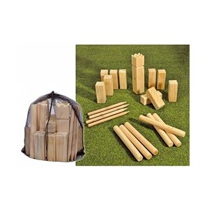 Haushalt International Kubb Outdoor Spiel Geschicklichkeitsspiel aus Holz 66145