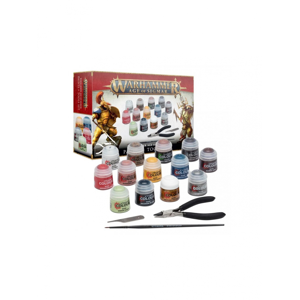 Games-Workshop Citadel Age of Sigmar Farben + Werkzeuge (13 Farben, Pinsel, Feile, Zange)