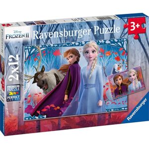 Ravensburger Spieleverlag Ravensburger Kinderpuzzle - 05009 Reise Ins Ungewisse - Puzzle Für Kinder Ab 3 Jahren Mit 2x12 Teilen Puzzle Mit Disney Frozen