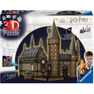 Ravensburger Spieleverlag Ravensburger 3d Puzzle 11550 - Harry Potter Hogwarts Schloss - Die Große Halle - Night Edition - Die Beleuchtete Great Hall Des Hogwarts Castle Für Alle Harry Potter Fans Ab 10 Jahren