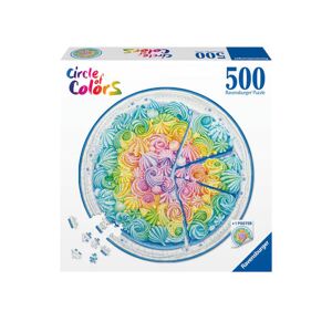 Ravensburger Spieleverlag Ravensburger Puzzle 17349 - Circle Of Colors Rainbow Cake - 500 Teile Rundpuzzle Für Erwachsene Und Kinder Ab 12 Jahren