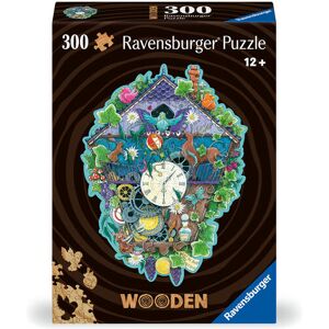 Ravensburger Spieleverlag Ravensburger Wooden Puzzle 12000759 - Kuckucksuhr - 300 Teile Kontur-Holzpuzzle Mit Stabilen Individuellen Puzzleteilen Und 25 Kleinen Holzfiguren = Whimsies Für Erwachsene Und Kinder Ab 12 Jahren