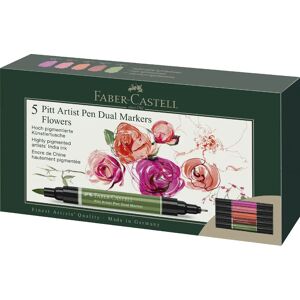 Faber-Castell GmbH&Co. Tuschestift Pap Dual Marker 5x Flowers