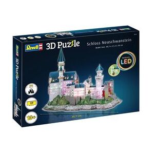 REVELL 00151 3D Puzzle 128 Teile Schloss Neuschwanstein-LED Edition