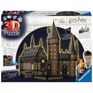 RAVENSBURGER 11550 3D PuzzleBauwerke 540 Teile Hogwarts Schloss Die Große Halle Night Edition