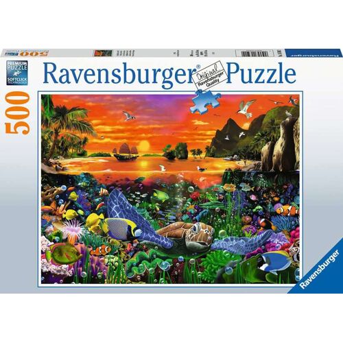 Ravensburger Puzzle 500 Teile - Schildkröte im Riff -