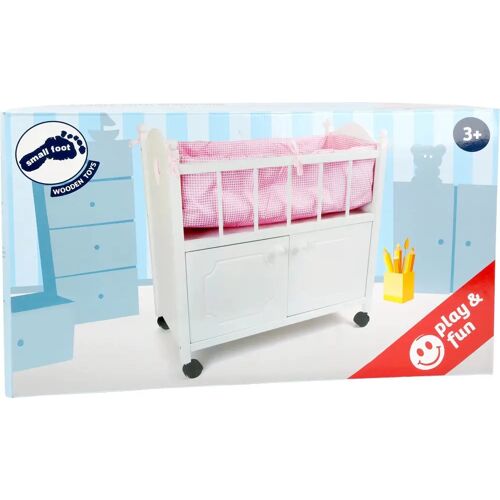 Legler Small Foot 2875 - Puppenbett Mit Schrank Mit Bettzeug Holz L/b/h: 58x31x54cm