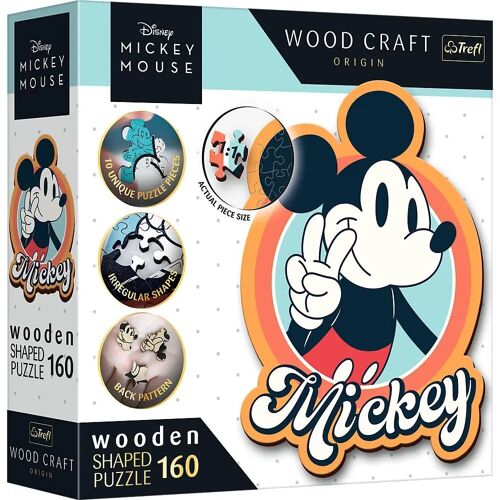 Trefl Holz Puzzle 160 Disney - Mickey Maus