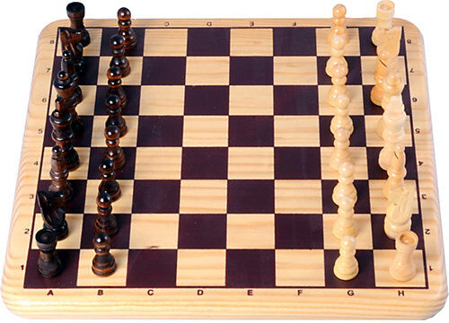 Holz Schach-Spiel Holz 29x29 cm