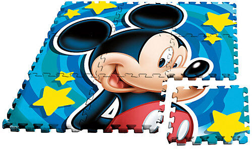 Disney Mickey Mouse & friends Mickey Maus Puzzlespielmatte, Moosgummi, 9-tlg.