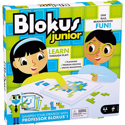 Mattel Games Blokus Junior, Kinderspiel, Gesellschaftsspiel, Strategiespiel