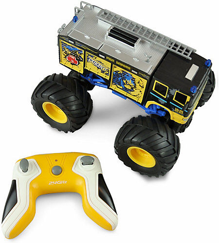 Amewi Monster Feuerwehr Truck 1:18, RTR blau mit LED Beleuchtung & Sound