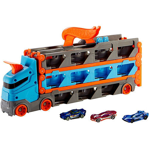 Mattel Hot Wheels 2-in-1 Rennbahn Transporter