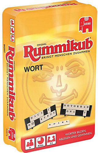 Jumbo Original Rummikub Wort Kompakt in Metalldose