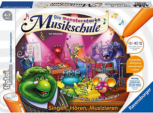 Ravensburger tiptoi: Die monsterstarke Musikschule (ohne Stift)