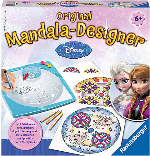 Ravensburger 2in1 Mandala-Designer® Midi Set mit 2 Schablonen, Disney Frozen