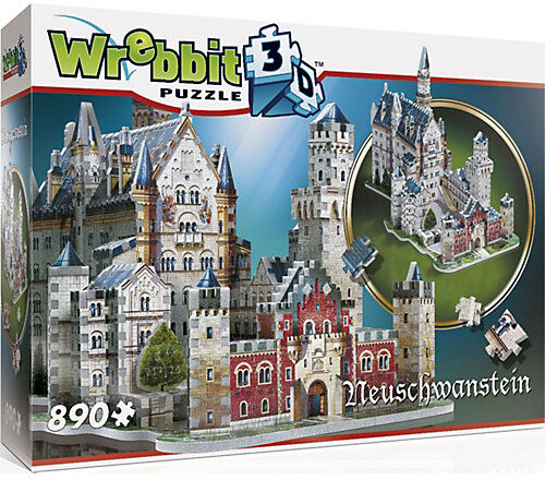 Wrebbit 3D Puzzle 890 Teile Schloss Neuschwanstein