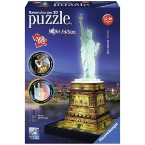 Ravensburger Statue of Liberty Night Edition 3D - 108 brikker