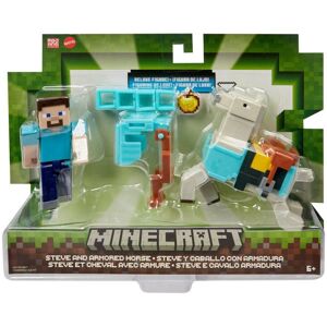 Minecraft Core Figur 2-pack Steve & Armored horse