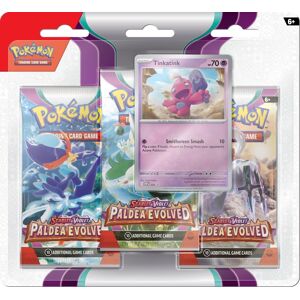 Pokemon TCG Pokemon Paldea Evolved 3-pack Blister Tinkatink