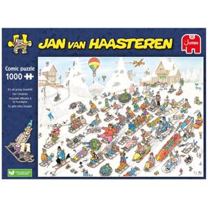 Jan Van Haasteren It´s All Going Downhill Pussel 1000 bitar, Jumbo