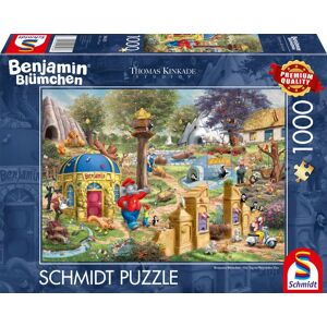 Puslespill Benjamin Blümchen One day at the Zoo 1000 brikker, Schmidt