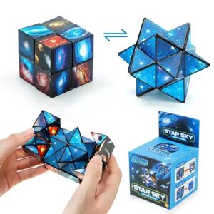 BayOne Magic Cube 2 i 1 sæt 3D -puslespilskuber til børn og voksne