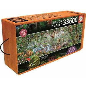 Puzzle Educa 16066.0 The Wild Life (FR) 33600 Pieces 570 x 157 cm