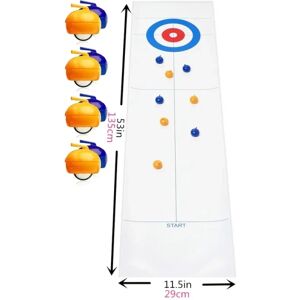 waner Bordplade curling spil og familie sjove brætspil til børn og voksne Shuffleboard pucke med 8 ruller